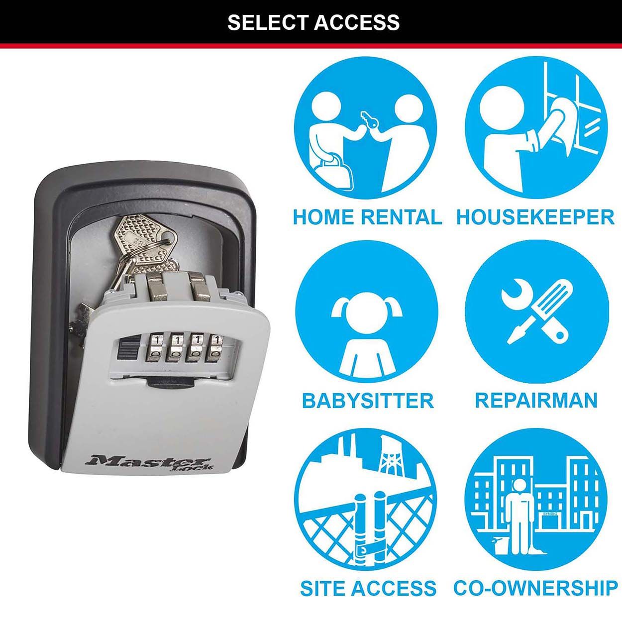 Master Lock 4 Digit Key Lock Box