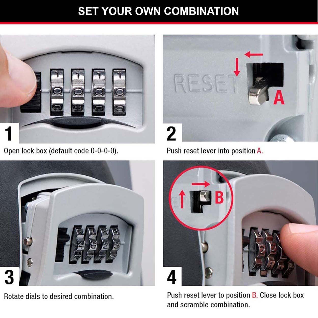 Master Lock 4 Digit Key Lock Box