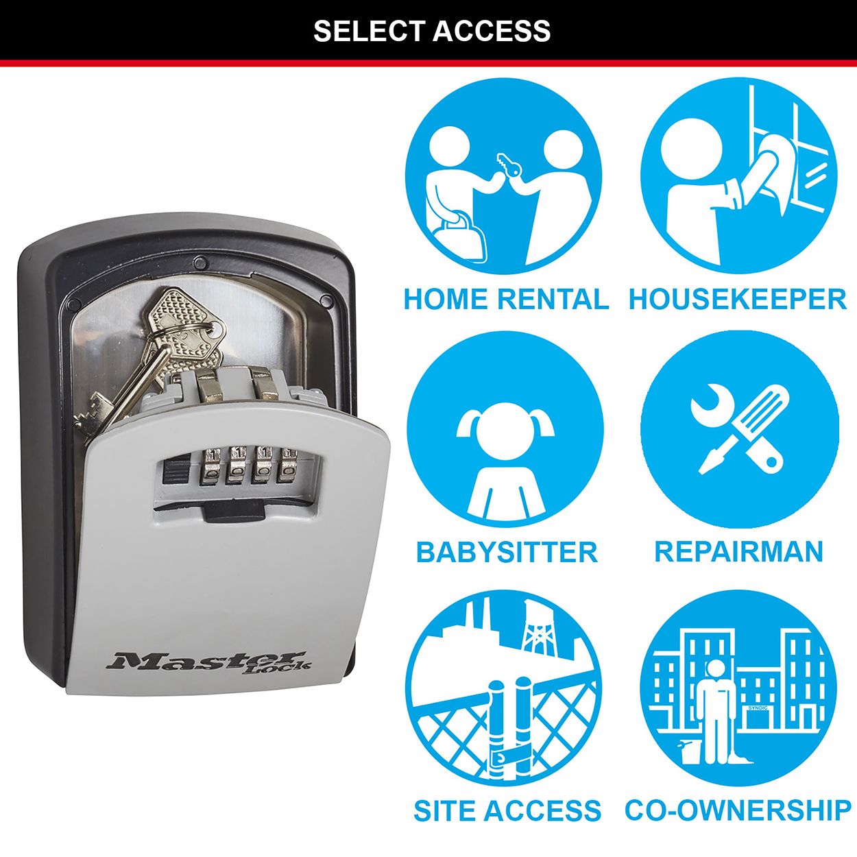 Master Lock Extra Large 4 Digit Key Lock Box