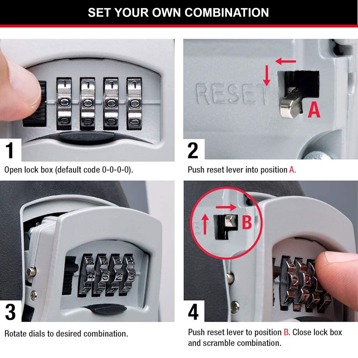 Master Lock Extra Large 4 Digit Key Lock Box