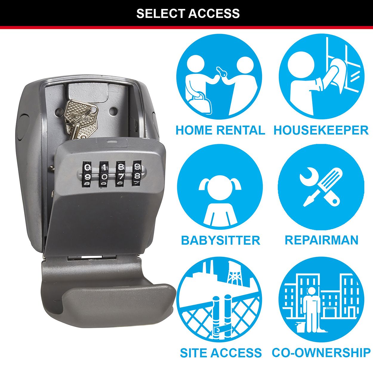 Master Lock Reinforced Weatherproof Key Lock Box