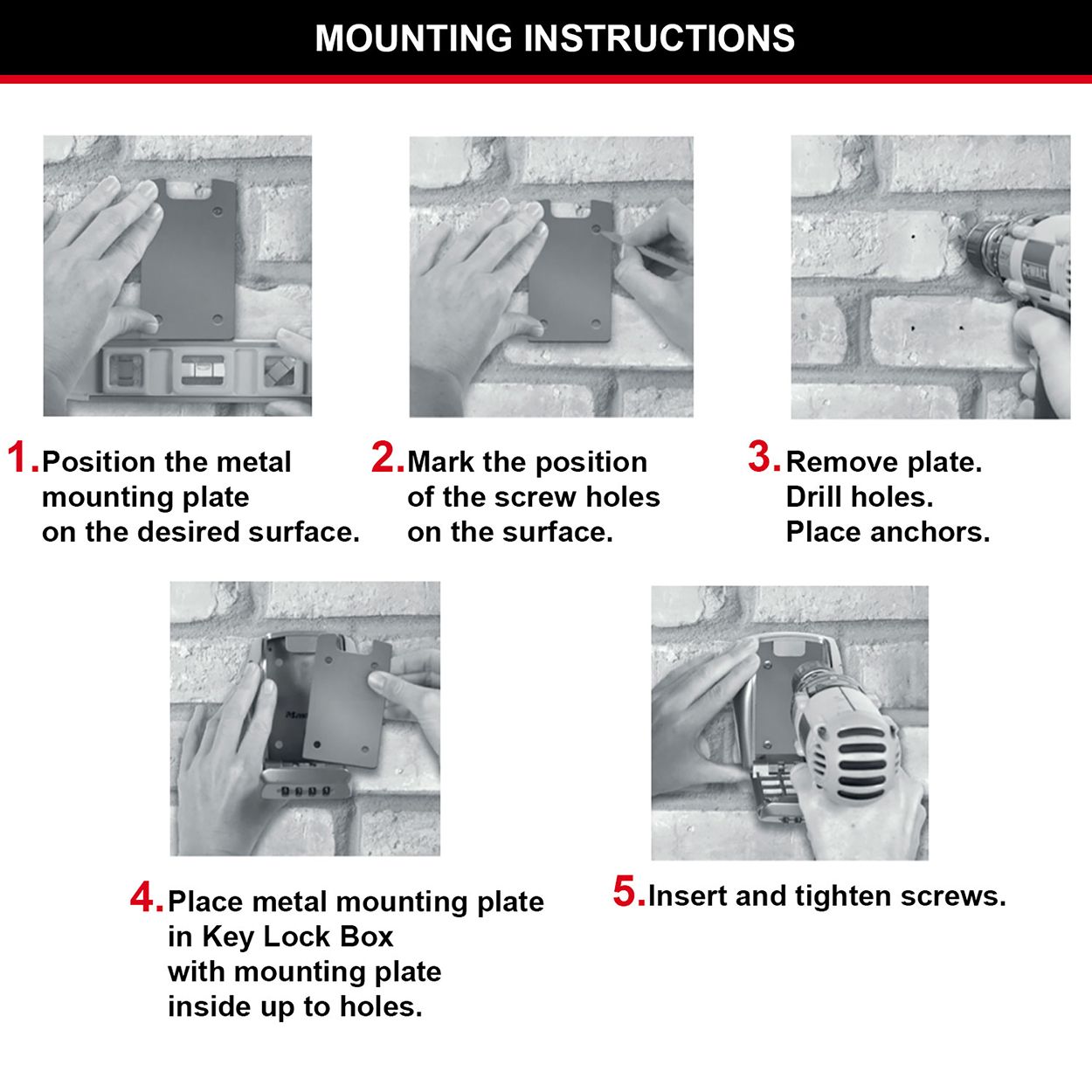 Master Lock Reinforced Weatherproof Key Lock Box