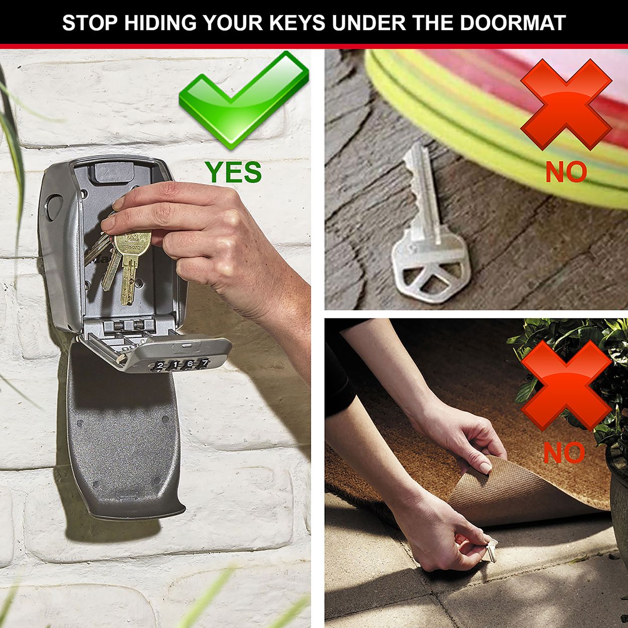 Master Lock Reinforced Weatherproof Key Lock Box