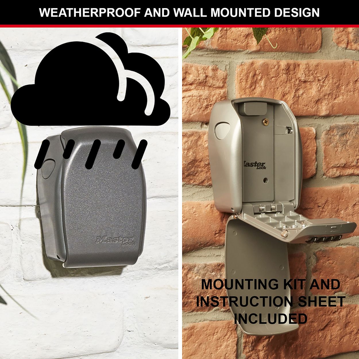 Master Lock Reinforced Weatherproof Key Lock Box
