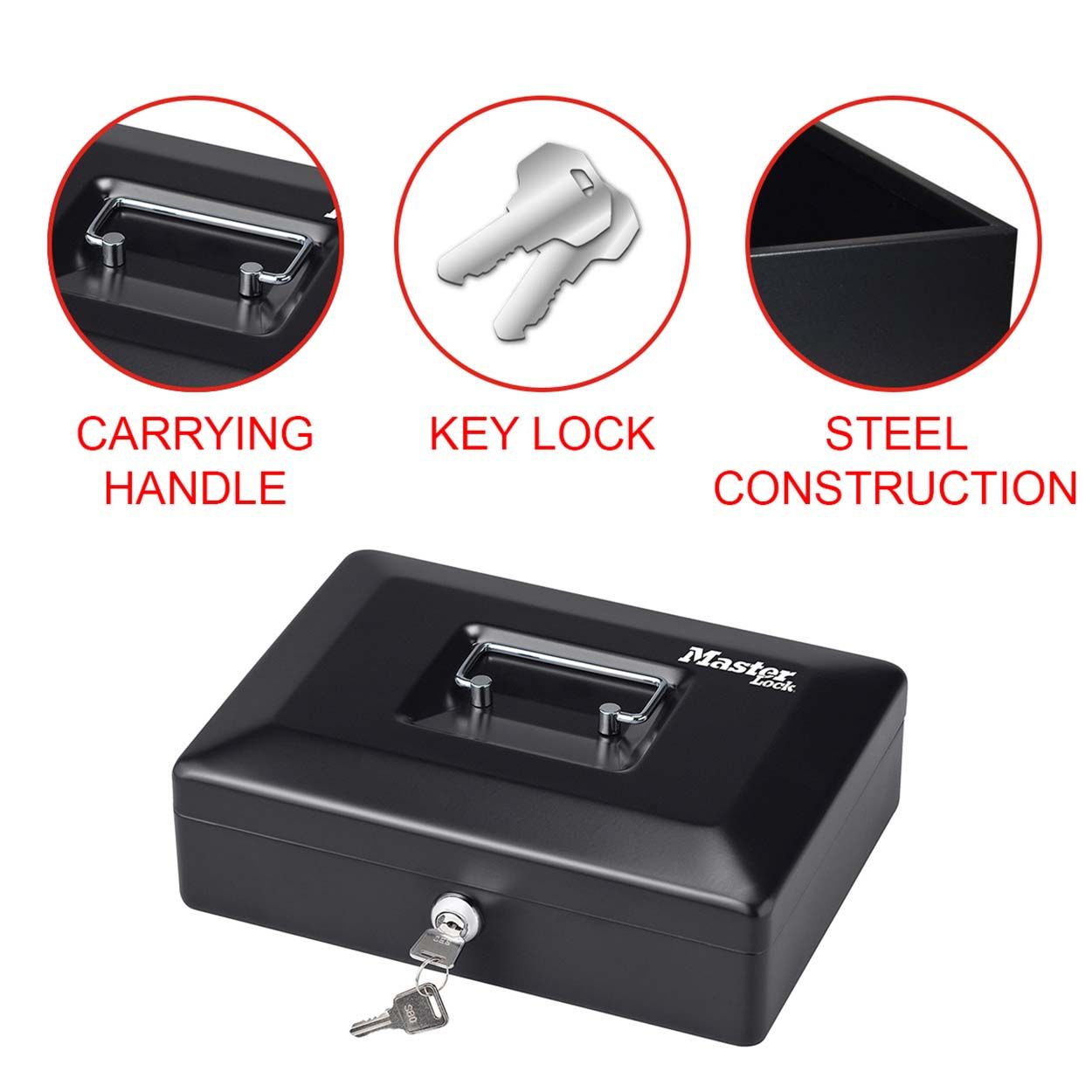 Master Lock Keyed Cash Box