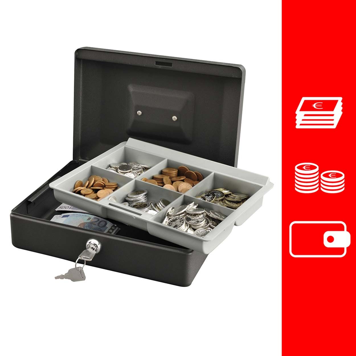 Master Lock Keyed Cash Box