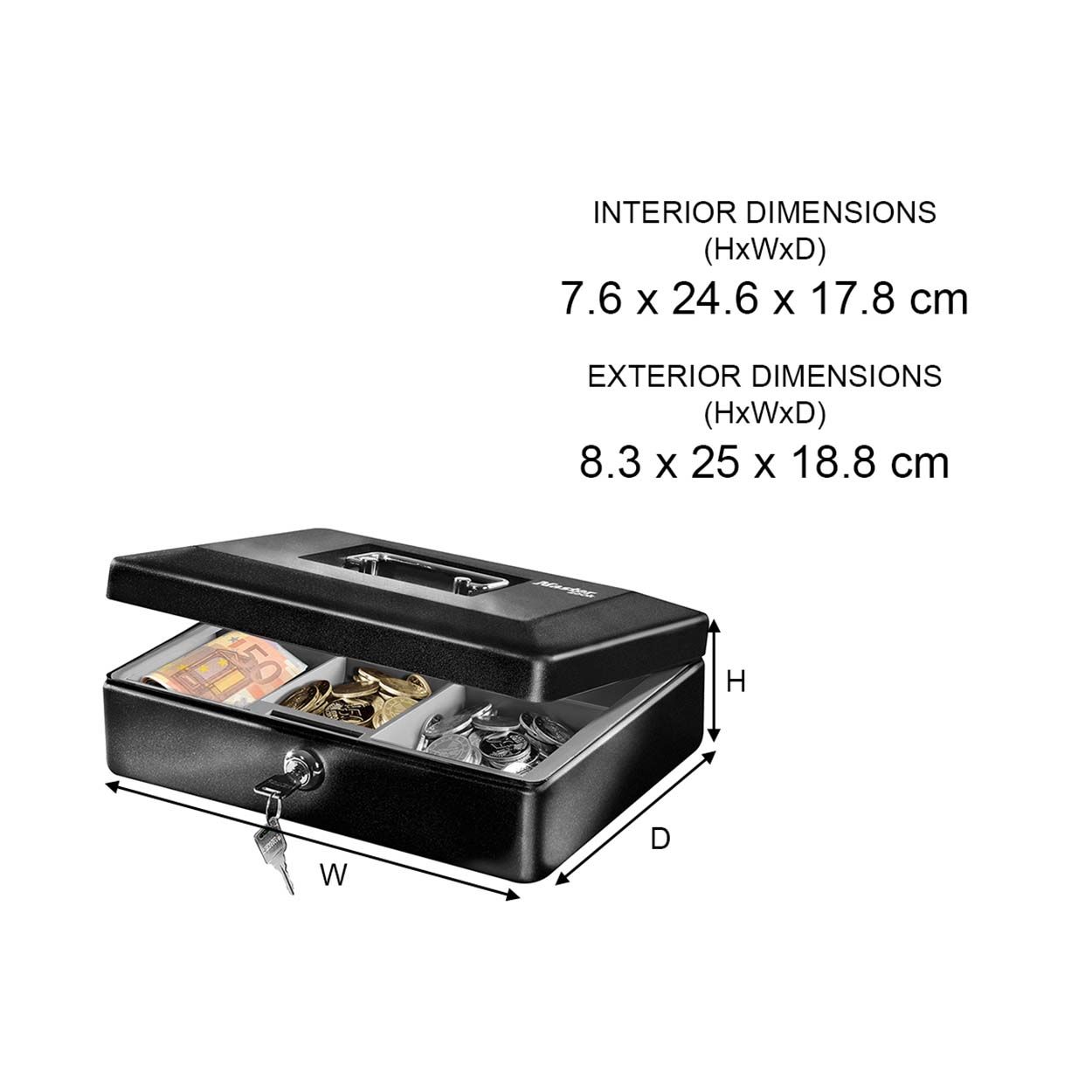 Master Lock Keyed Cash Box