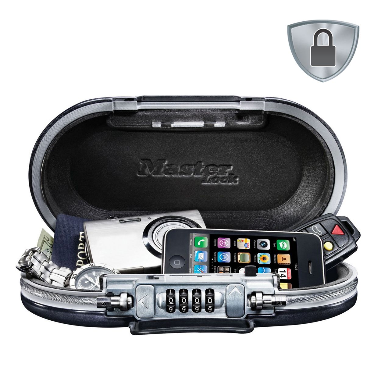 Master Lock Mini Travel Safe with Cable