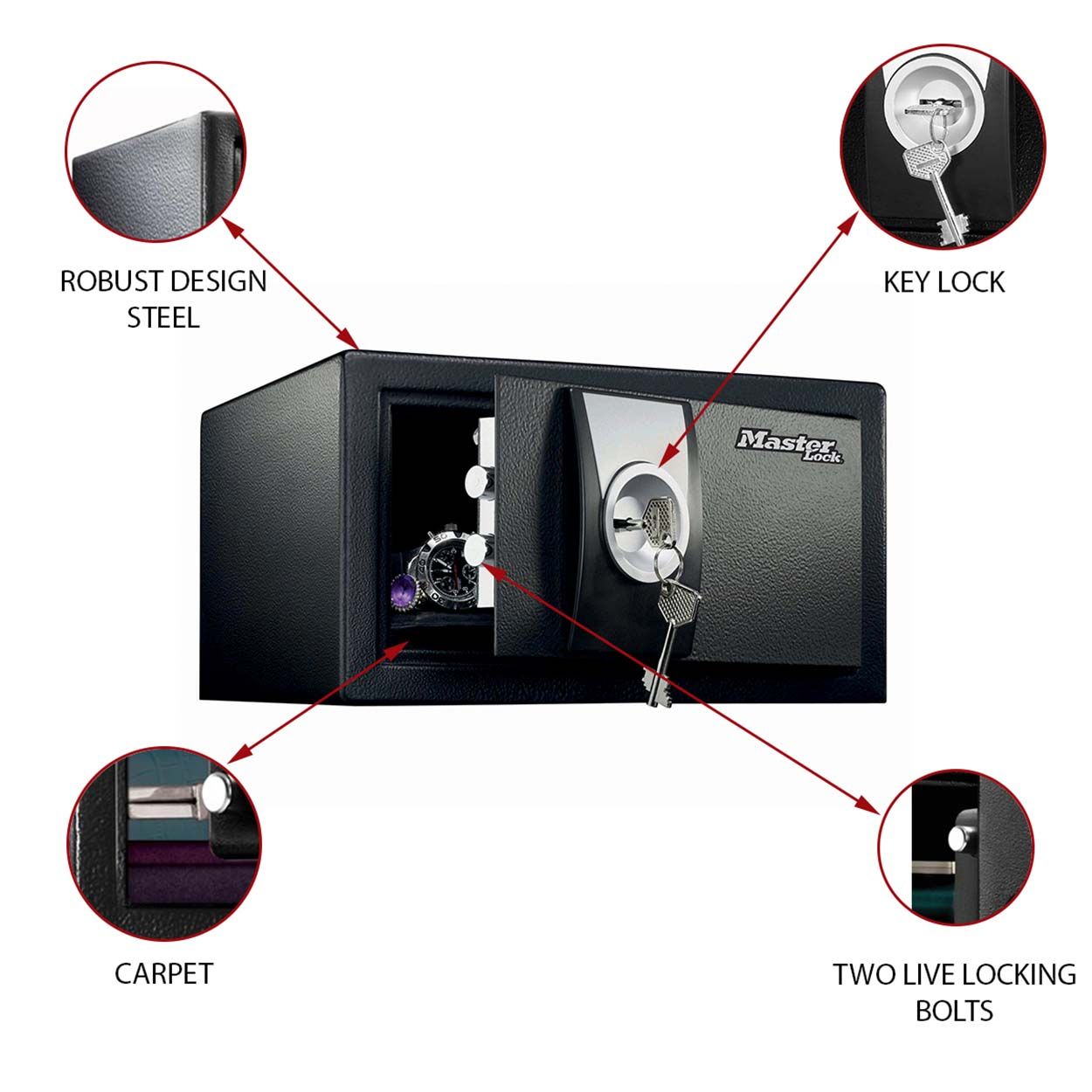 Master Lock Keyed Safe