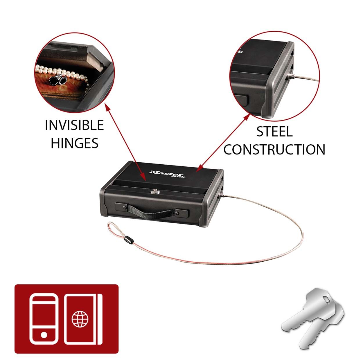 Master Lock Small Travel Key Safe