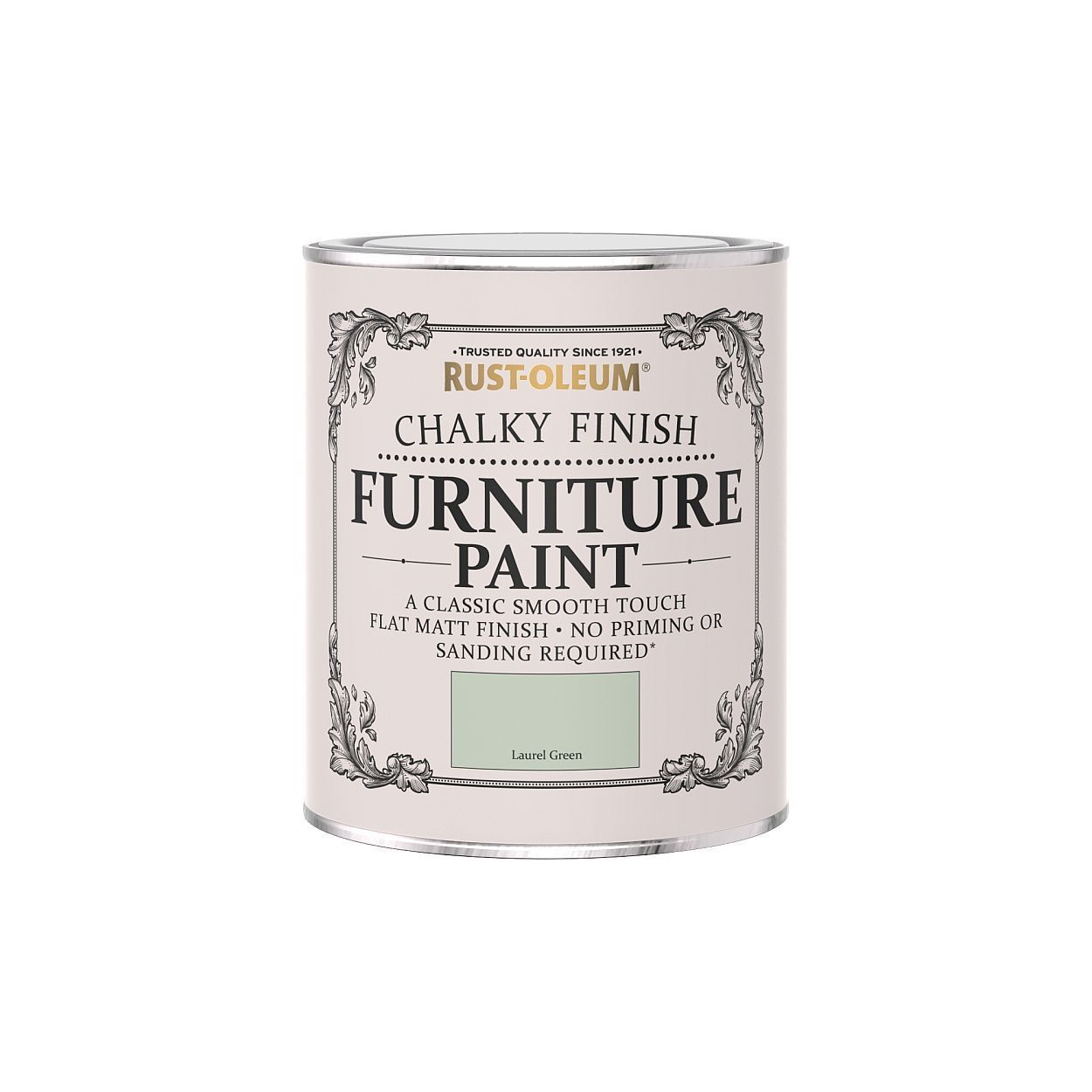 Rust-Oleum Chalky Finish Furniture Paint Laurel Green 750ml