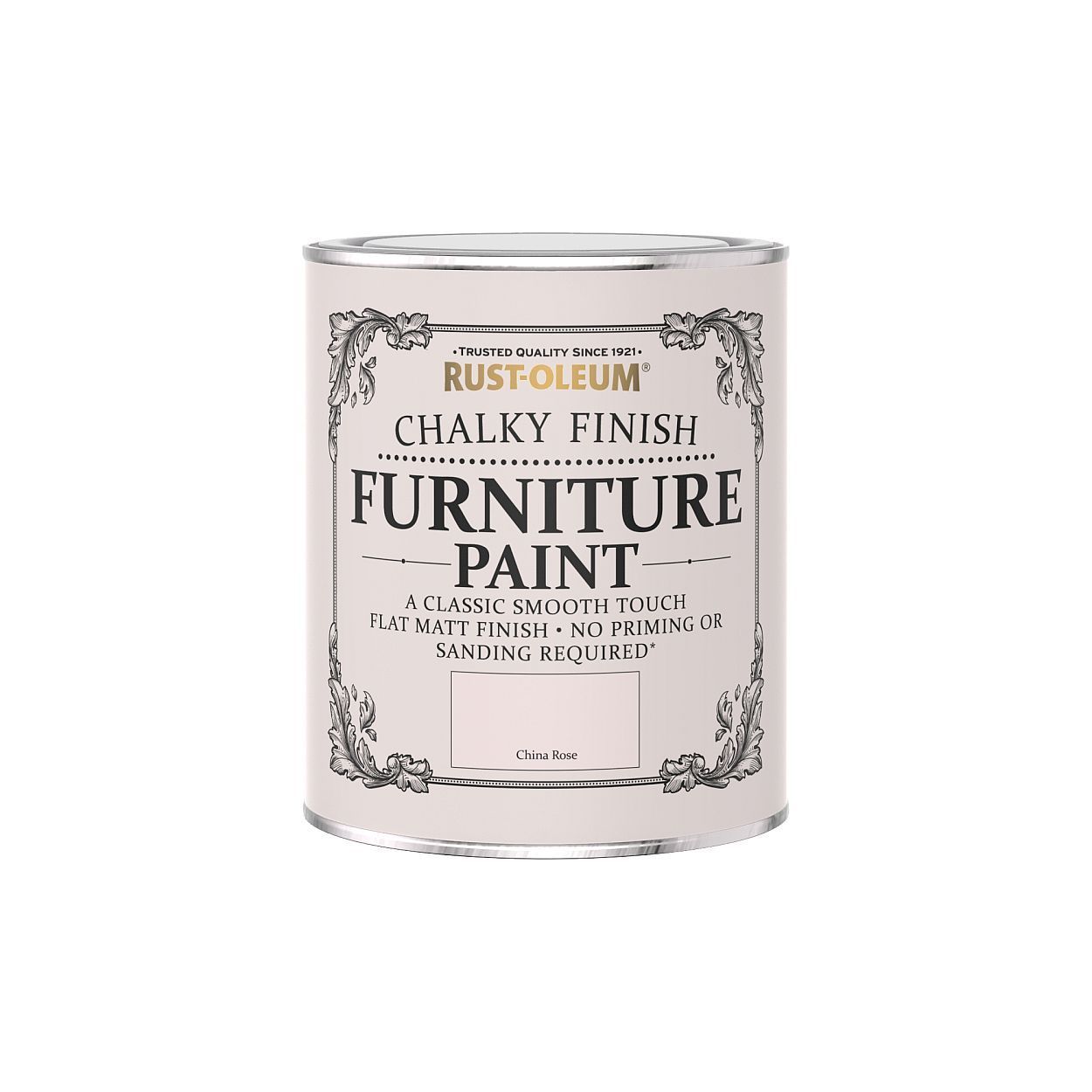 Rust-Oleum Chalky Finish Furniture Paint China Rose 750ml