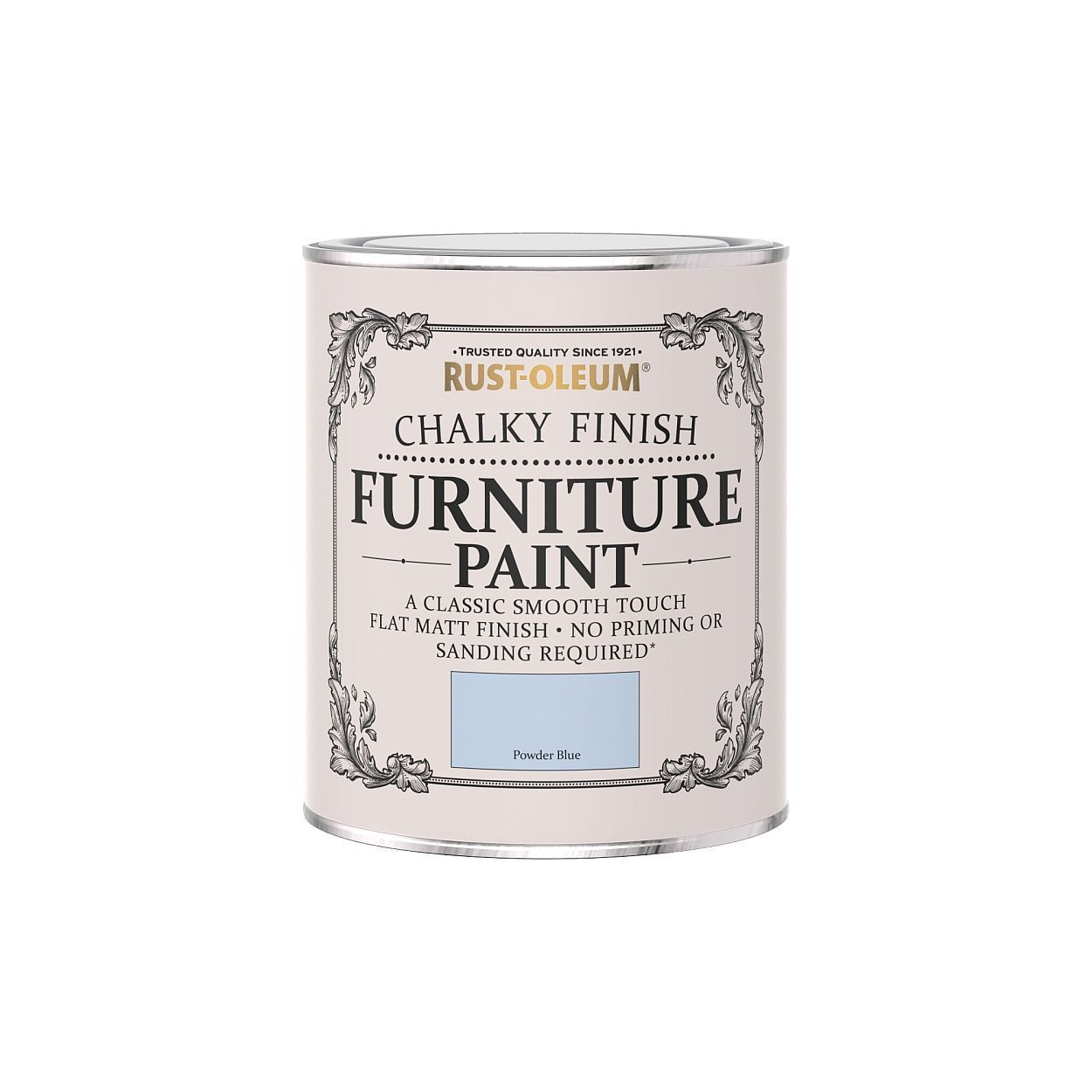 Rust-Oleum Chalky Finish Furniture Paint Powder Blue 750ml