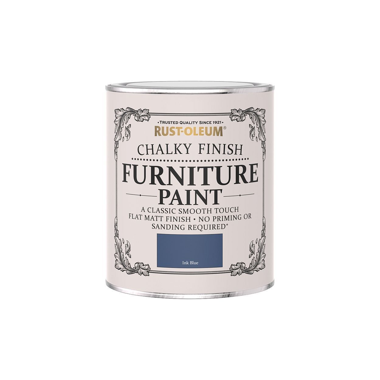 Rust-Oleum Chalky Finish Furniture Paint Ink Blue 750ml