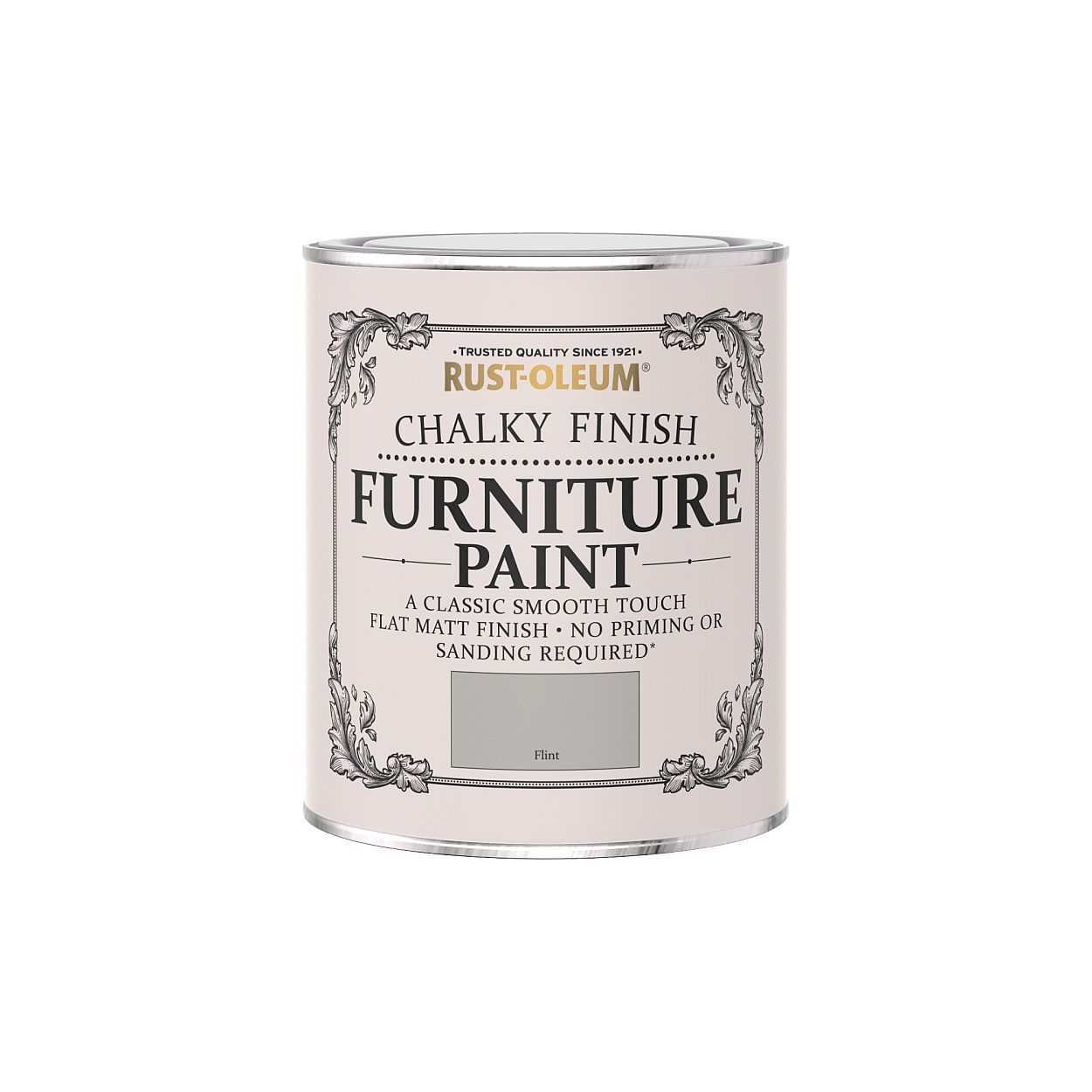 Rust-Oleum Chalky Finish Furniture Paint Flint 750ml