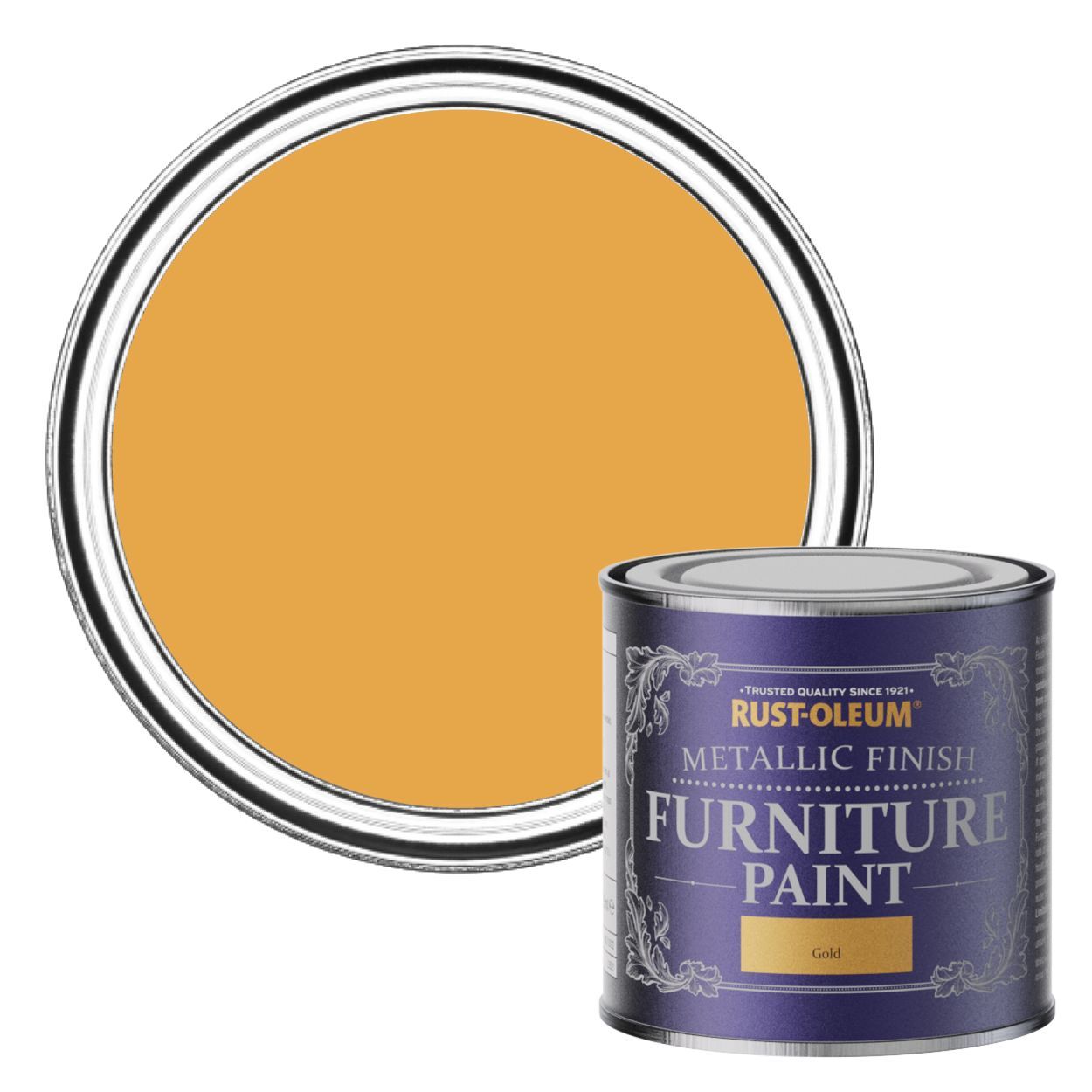 Rust-Oleum Metallic Furniture Paint Gold 125ml