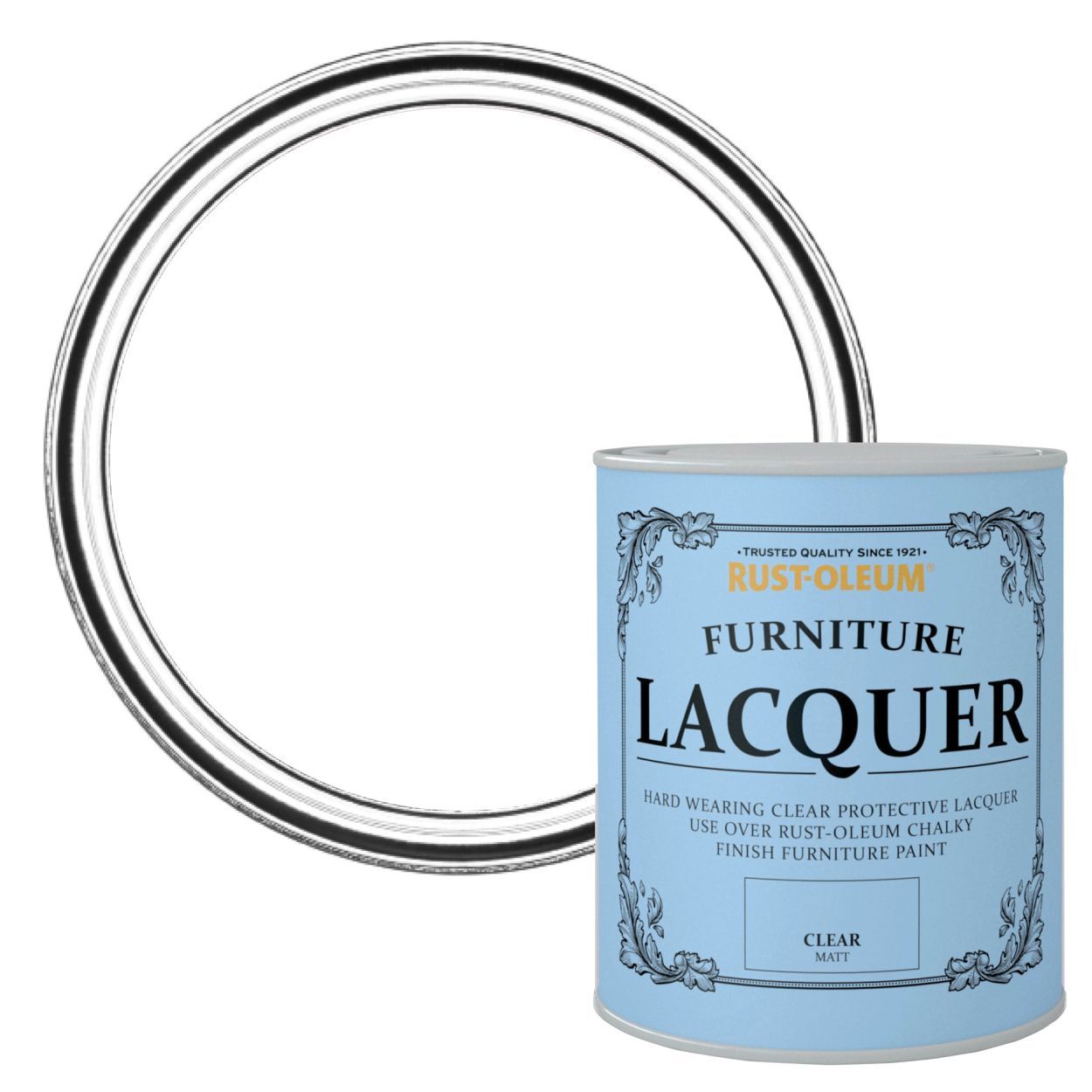 Rust-Oleum Furniture Lacquer Clear Matt Finish 750ml