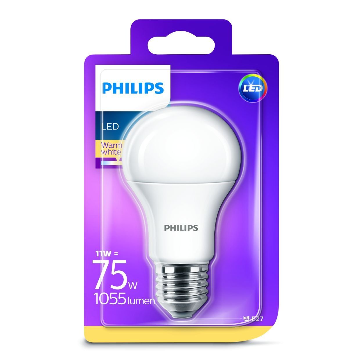 Philips LED A60 11W (75W) E27 Bulb Warm White Frosted