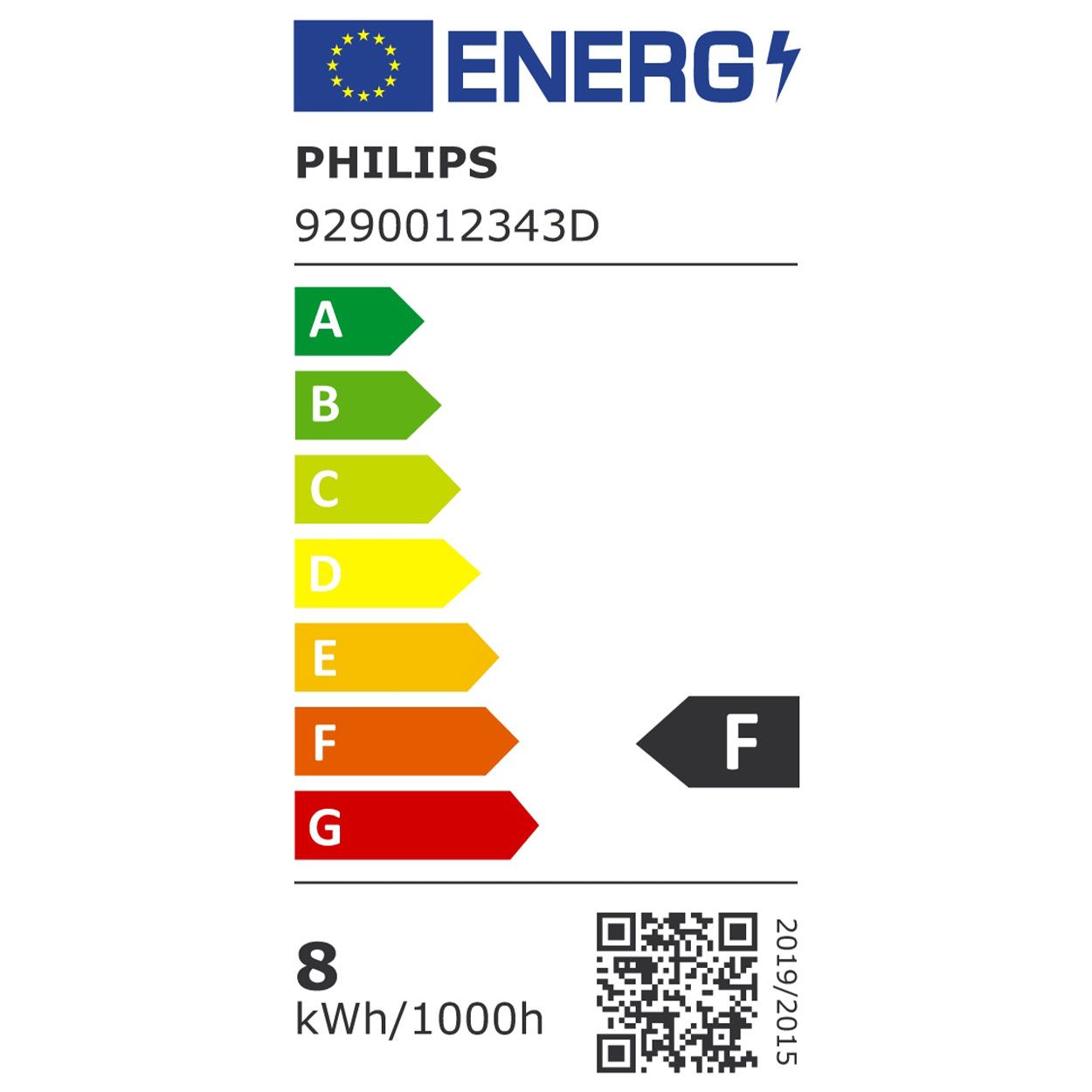Philips LED A60 8W (60W) E27 Bulb Warm White Frosted Non Dimmable 2PK