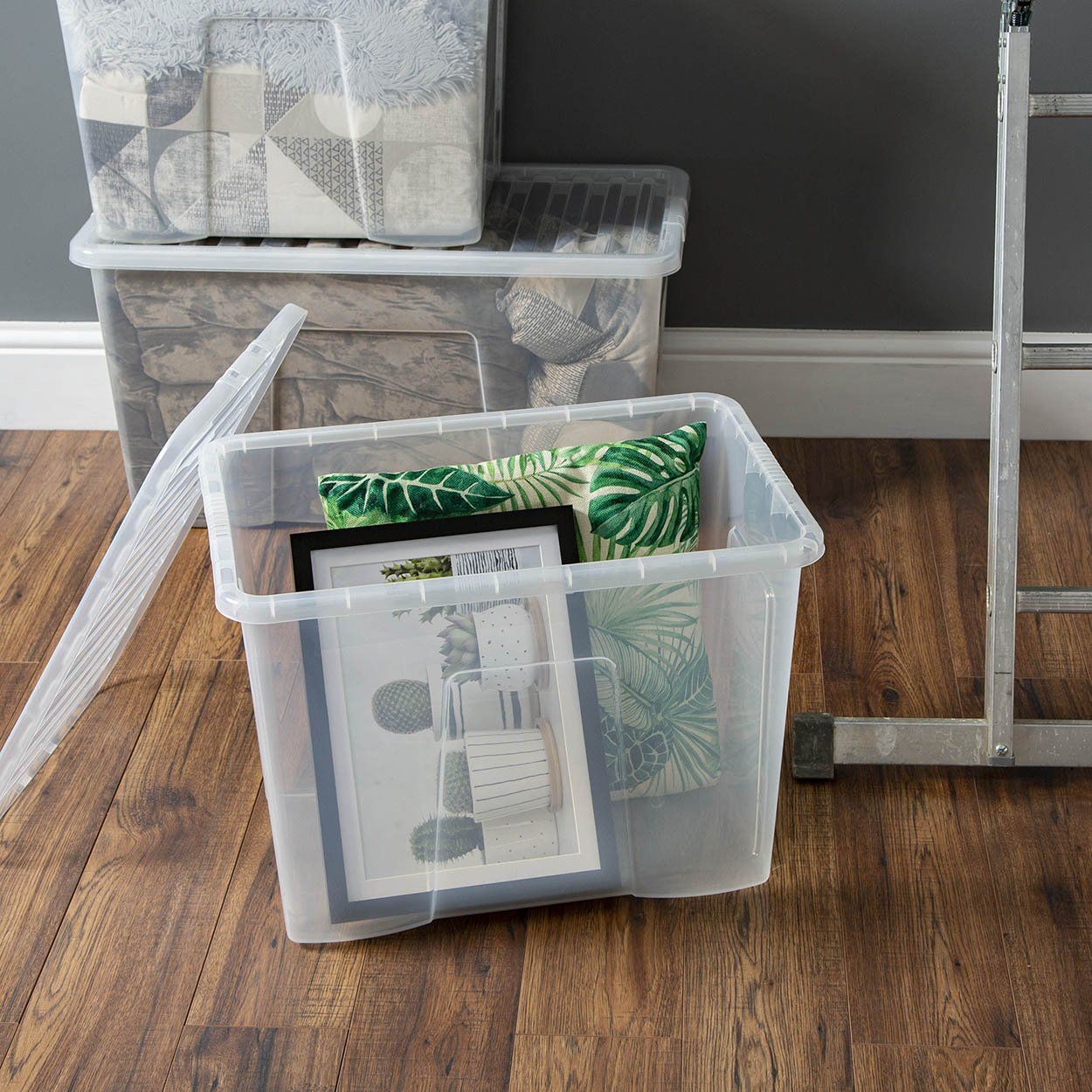 Wham 80ltr Crystal Box & Lid