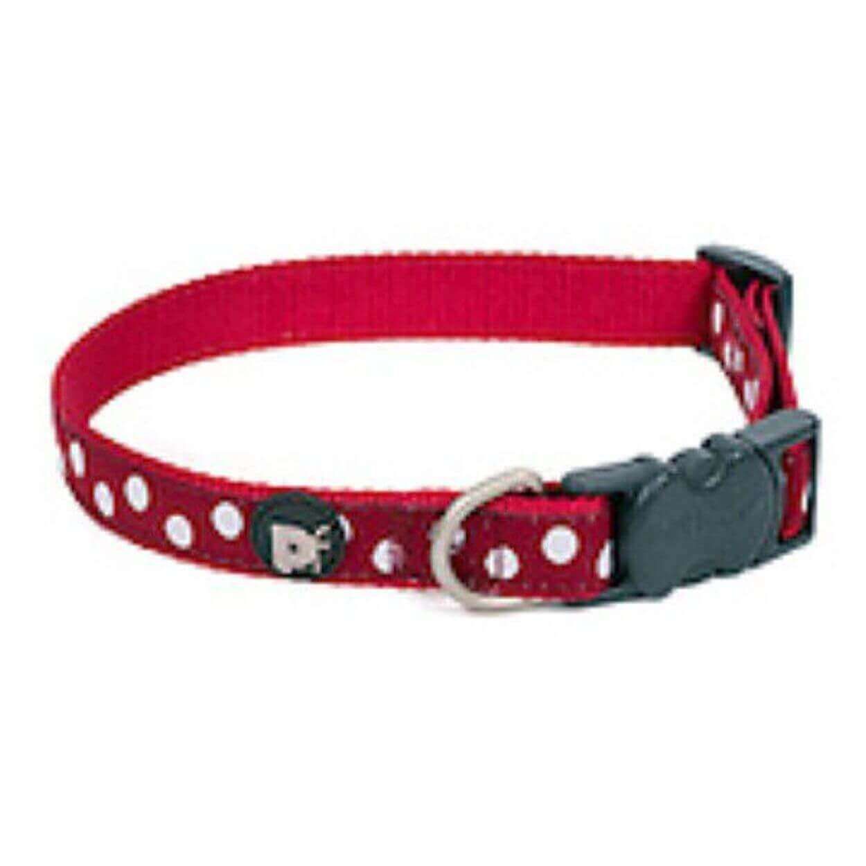 Cherry White Dots Small Collar