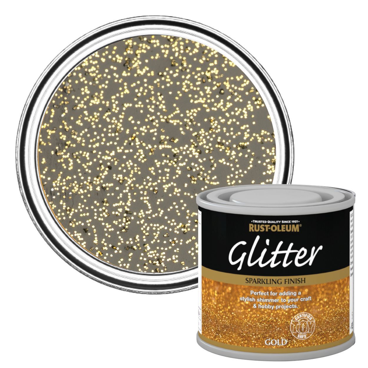 Rust-Oleum Glitter Paint Gold 125ml