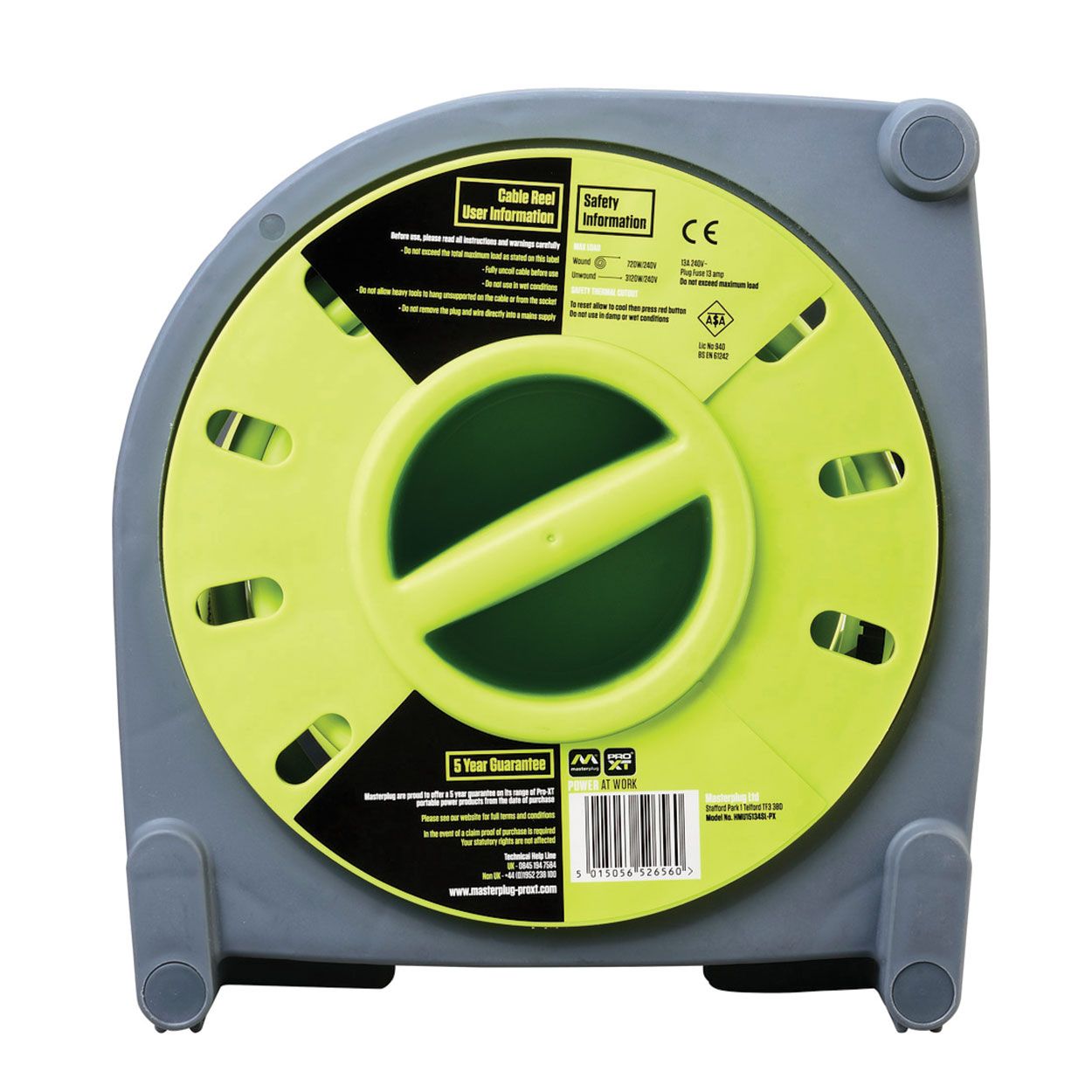 Masterplug 15m Pro XT Case Cable Reel