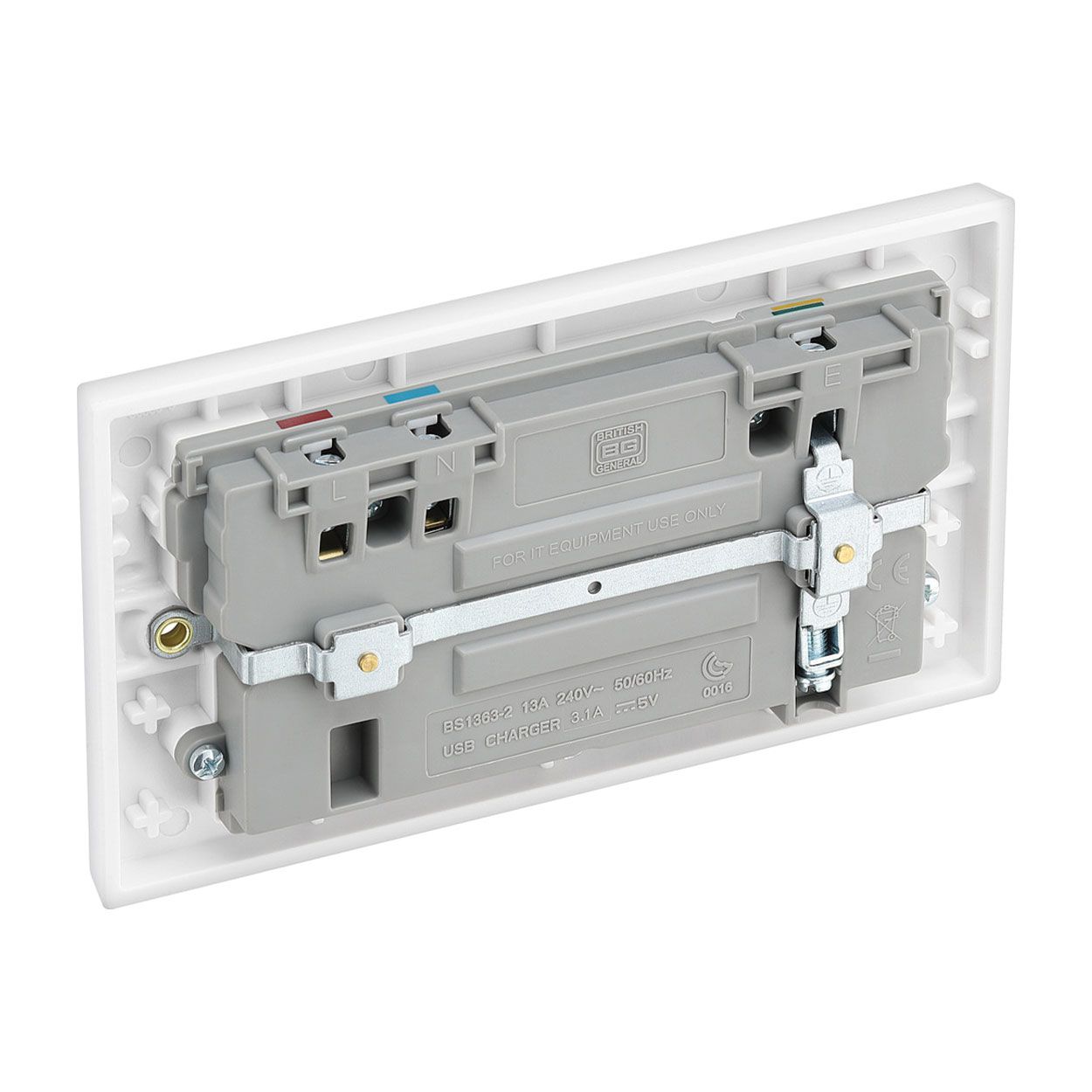 Masterplug 13a Switched USB Socket