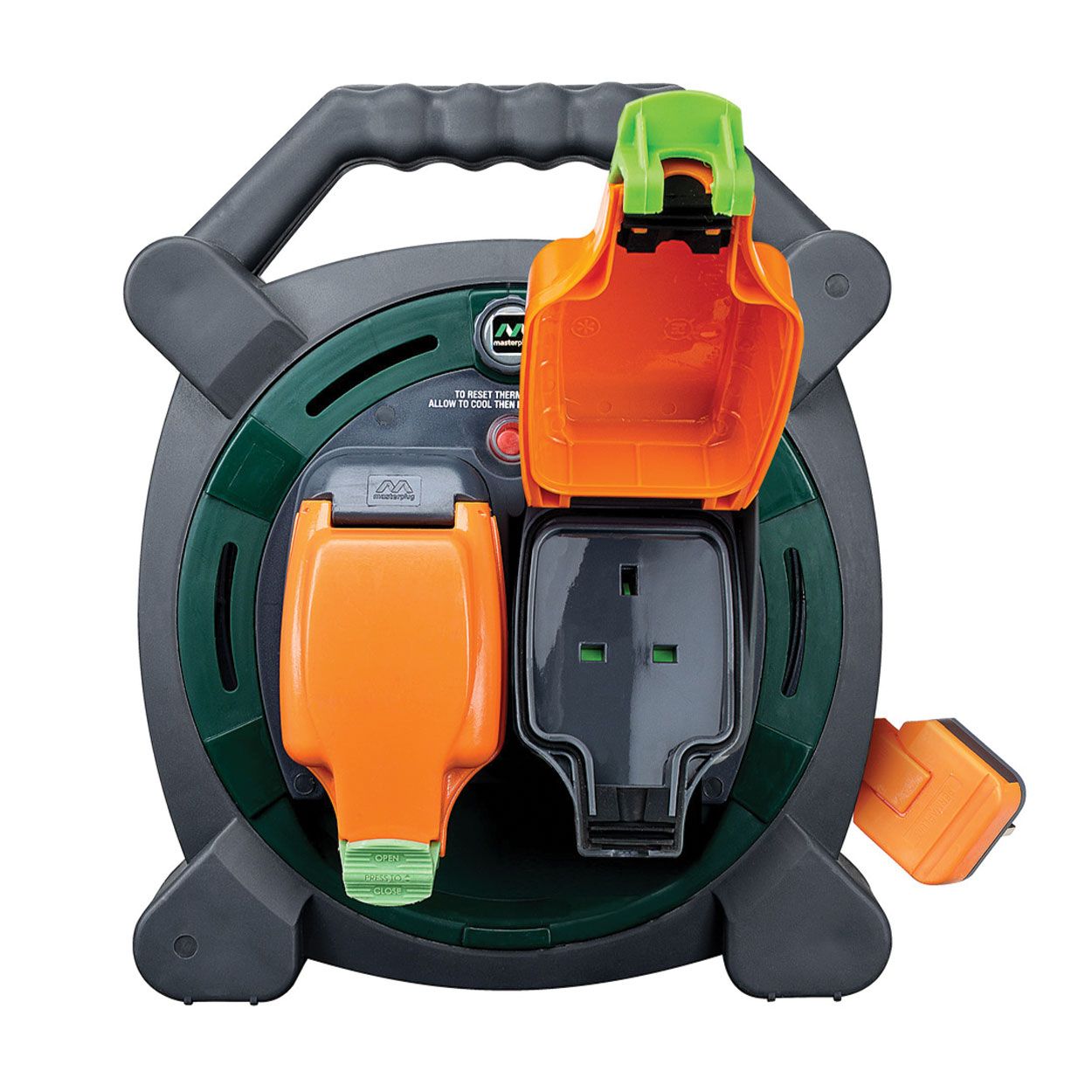 Masterplug 20m Weatherproof Garden Cable Reel