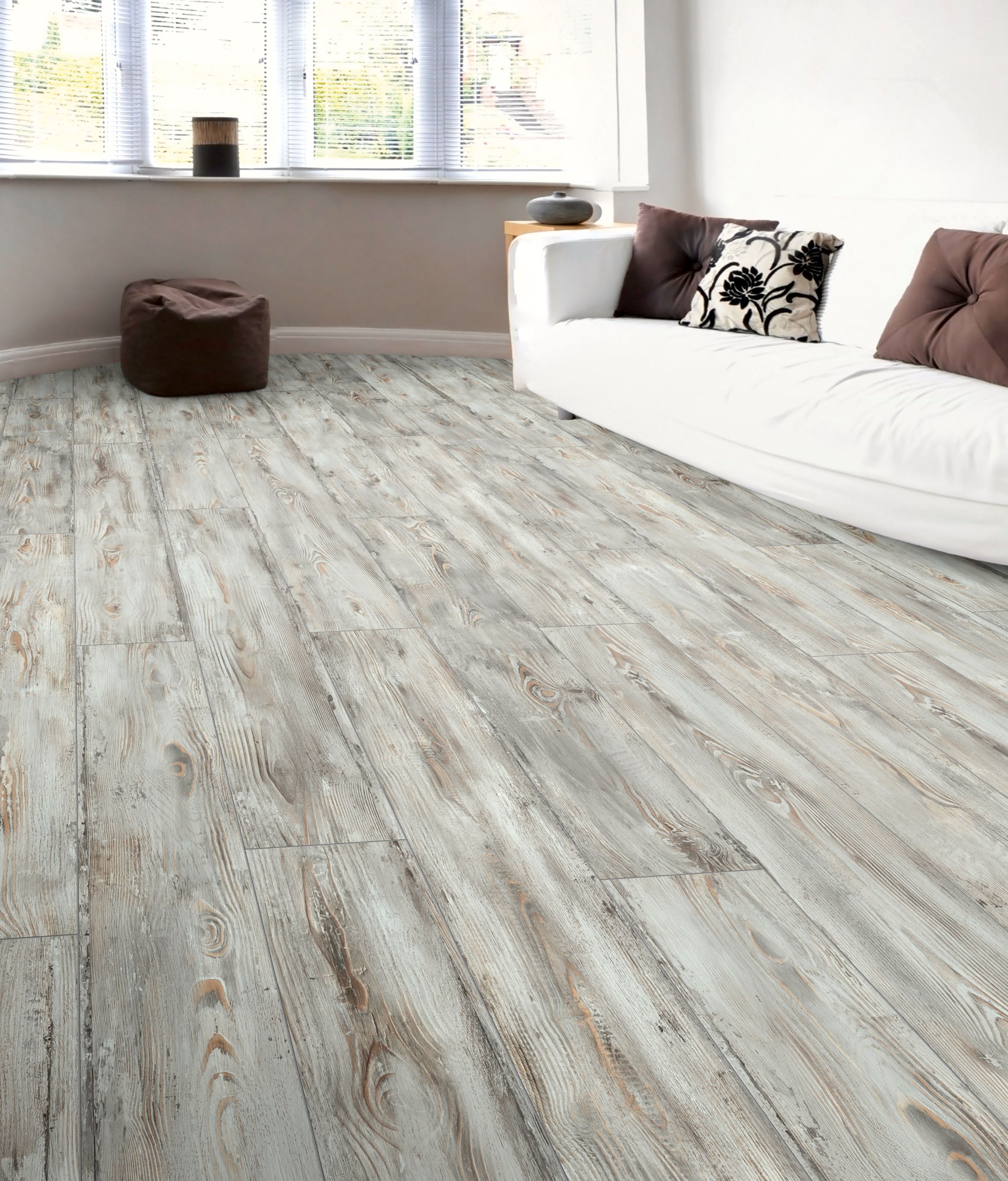 Sample 12mm Aged Wood 4V Express Floor