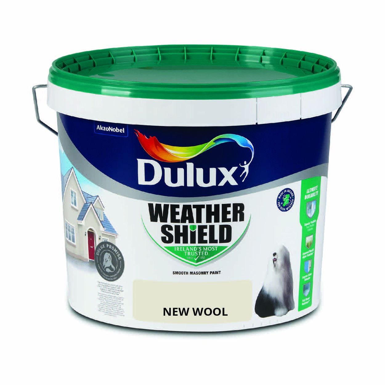Dulux Weathershield Smooth Masonry New Wool 10L