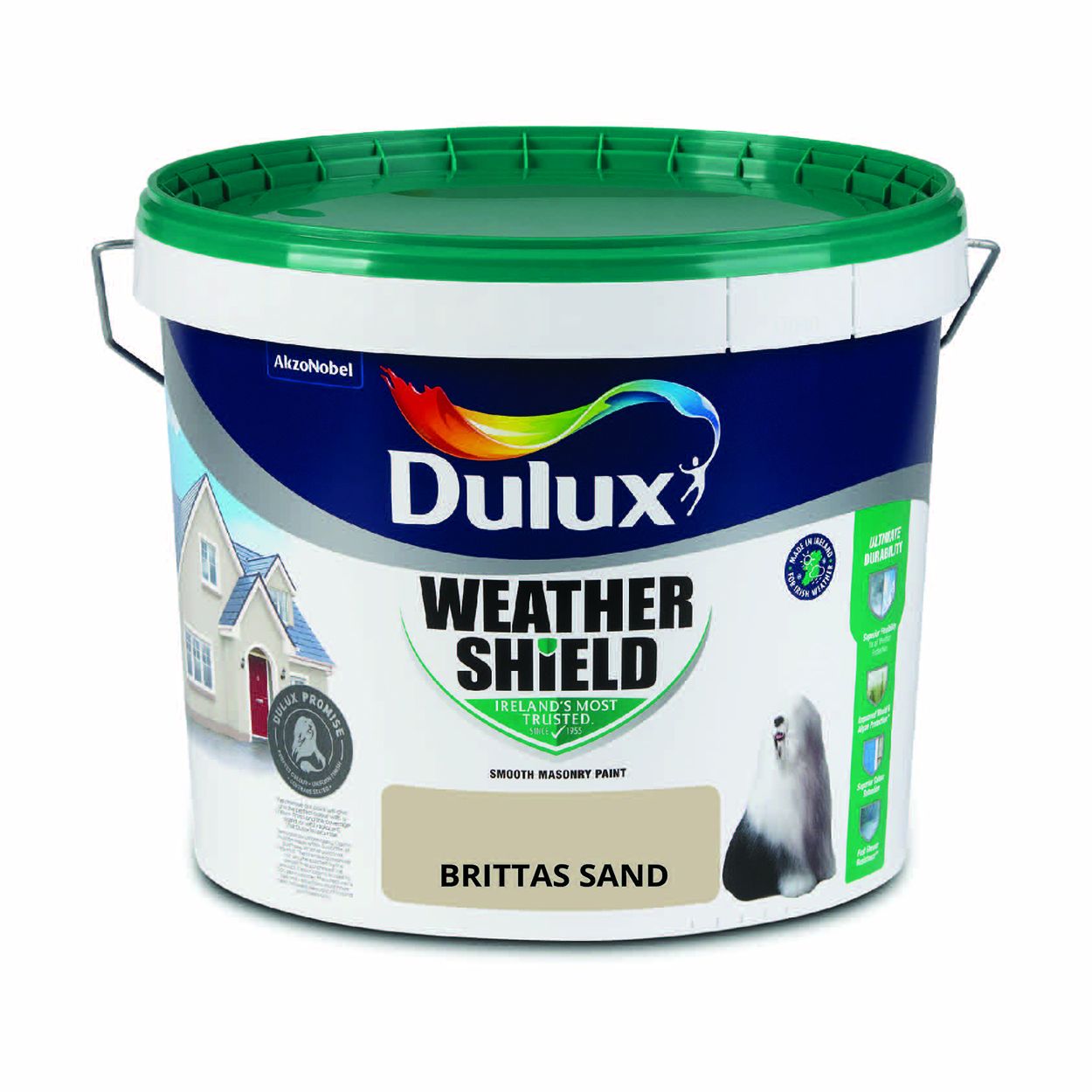 Dulux Weathershield Smooth Masonry Brittas Sand 10L