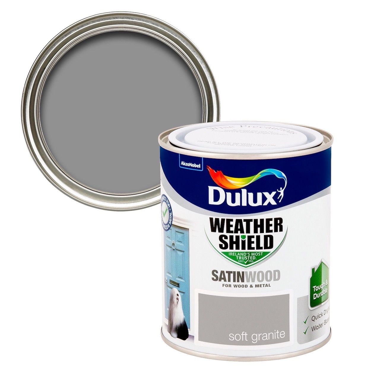 Weathershield Exterior Satinwood Soft Granite 750ml