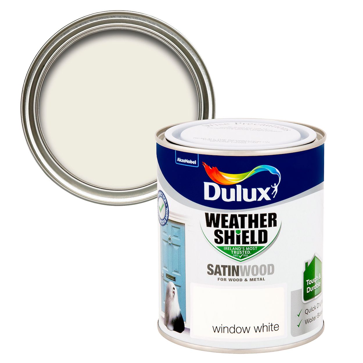 Weathershield Exterior Satinwood Window White 750ml