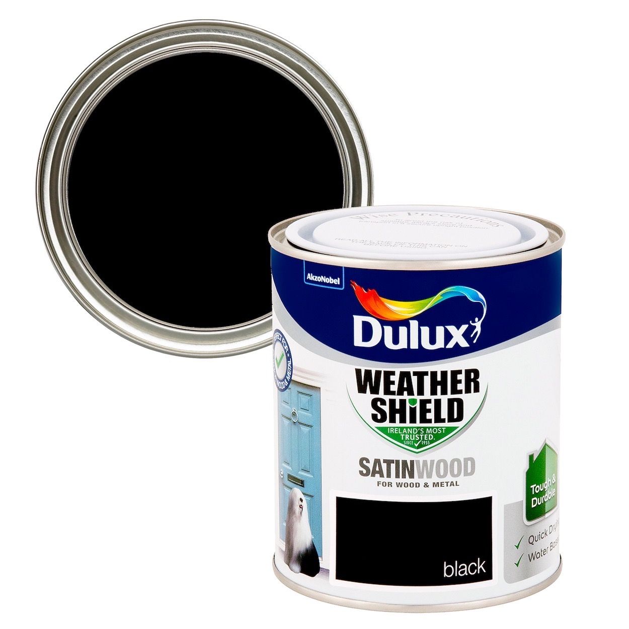 Weathershield Exterior Satinwood Black 750ml