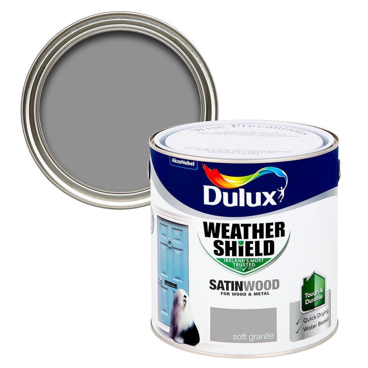 Weathershield Exterior Satinwood Soft Granite 2.5L