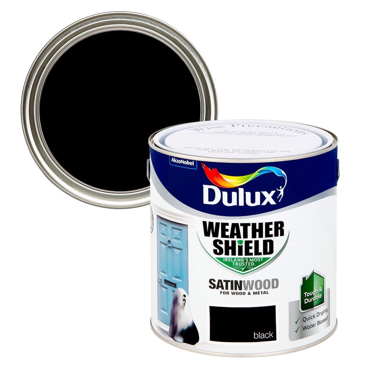 Weathershield Exterior Satinwood Black 2.5L