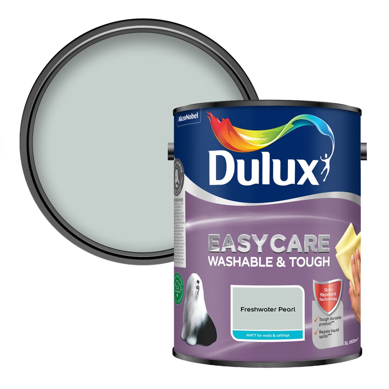 Dulux Easycare Washable & Tough Matt Freshwater Pearl 5L