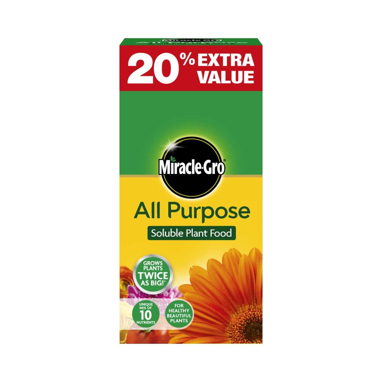 Miracle-Gro Plant Food 1kg + 20% FREE