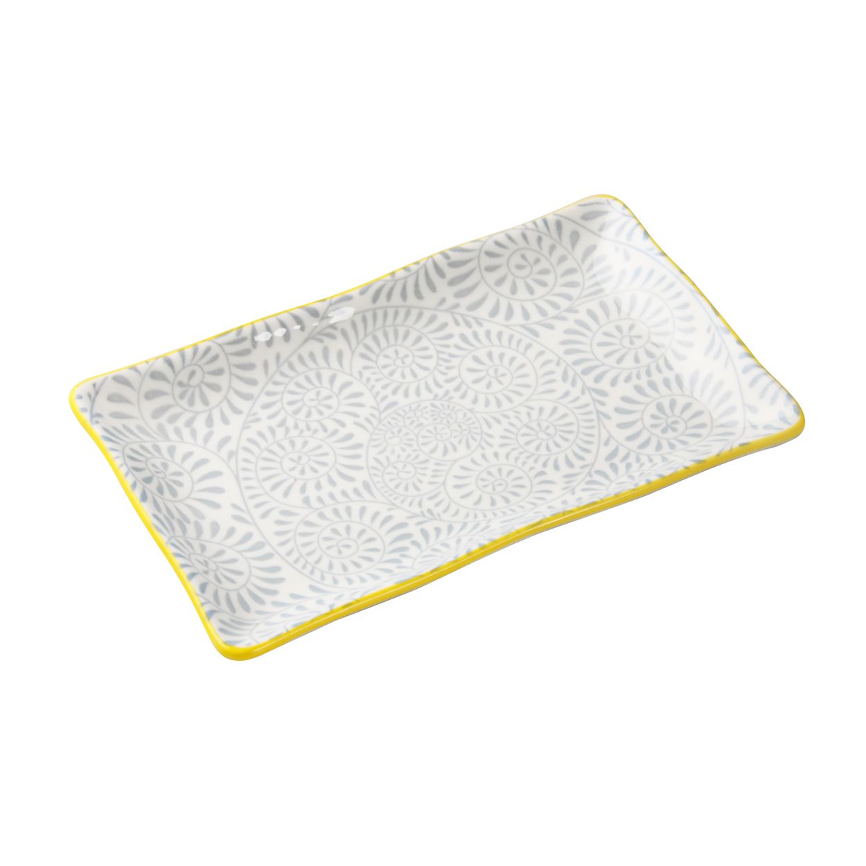 Geo Grey Rectangular Platter