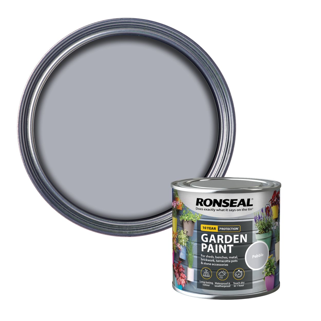 Ronseal Garden Paint Pebble 250ml