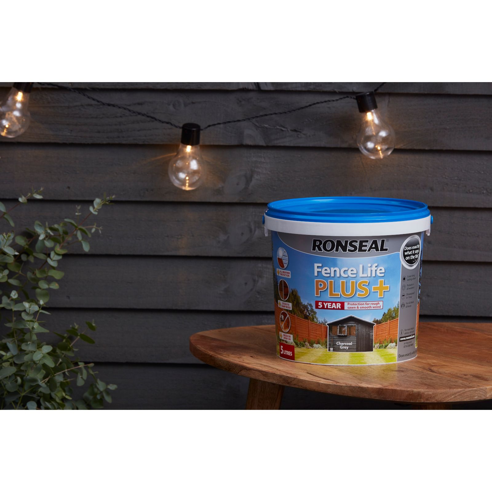 Ronseal Fence Life Plus Charcoal 9L