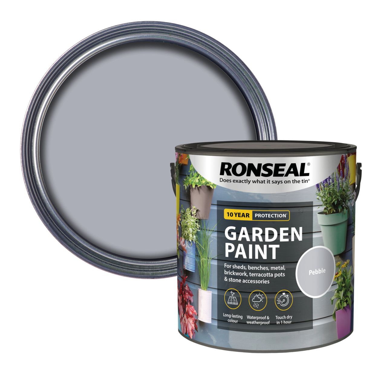 Ronseal Garden Paint Pebble 2.5L