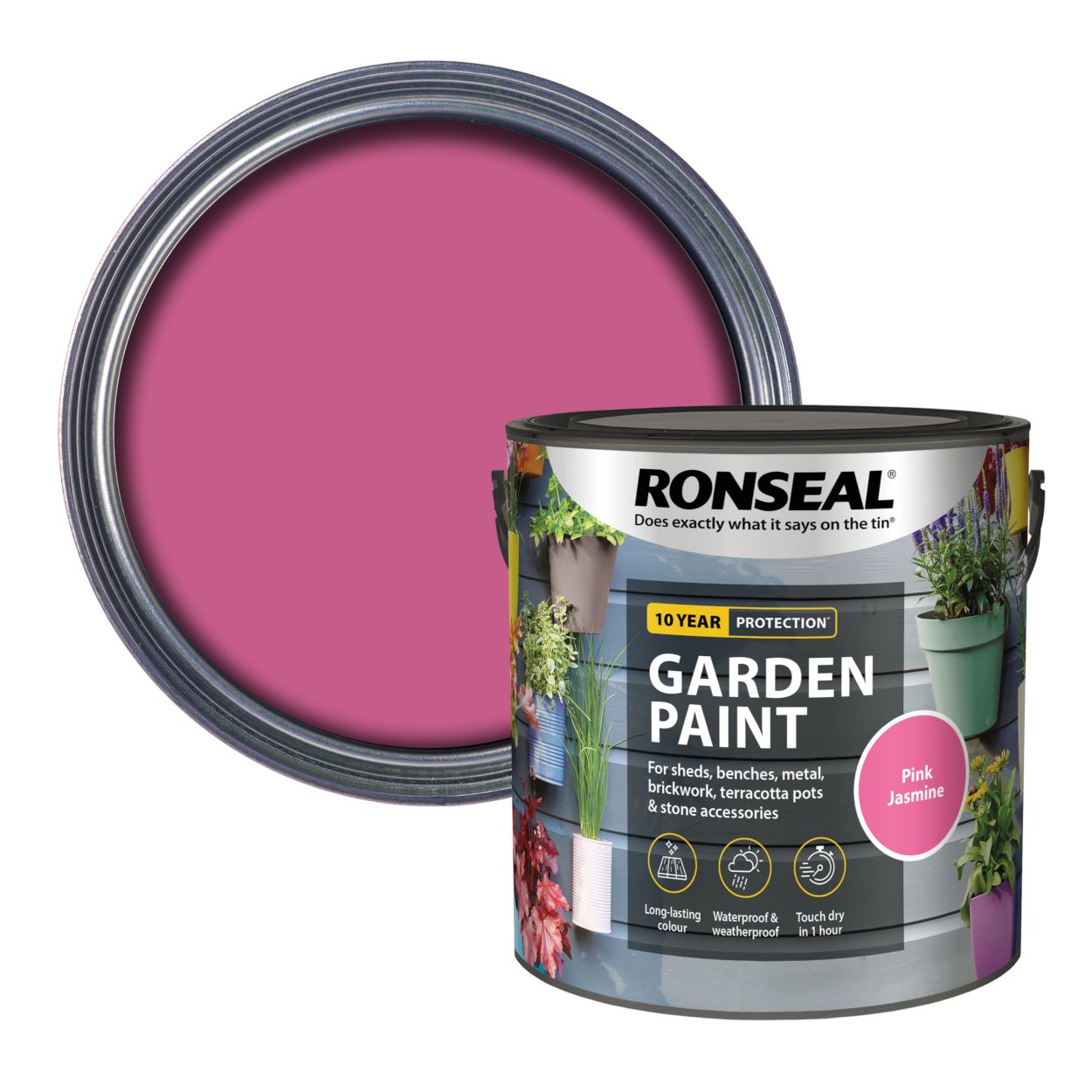 Ronseal Garden Pink Jasmine Paint 2.5L
