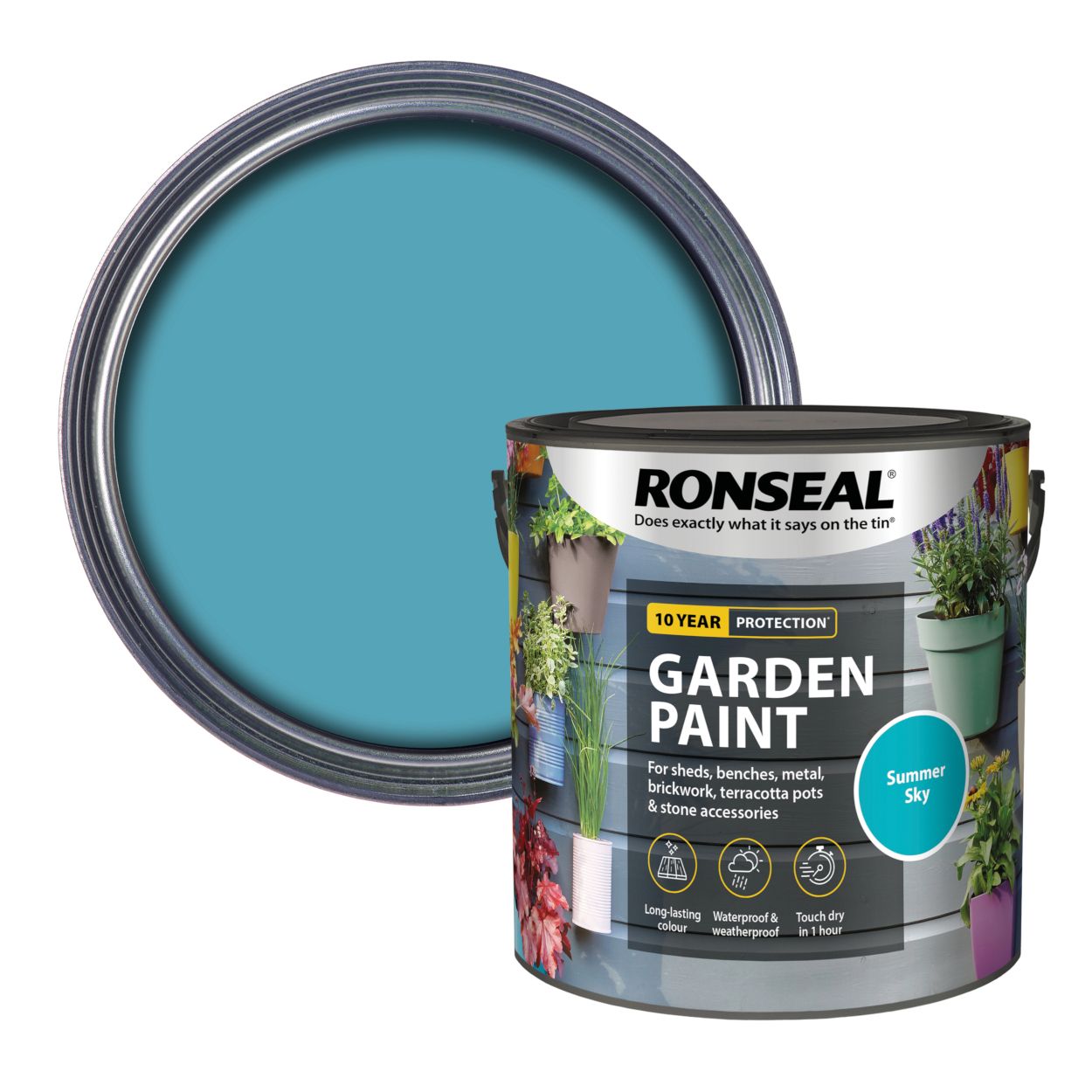 Ronseal Garden Paint Summer Sky 2.5L