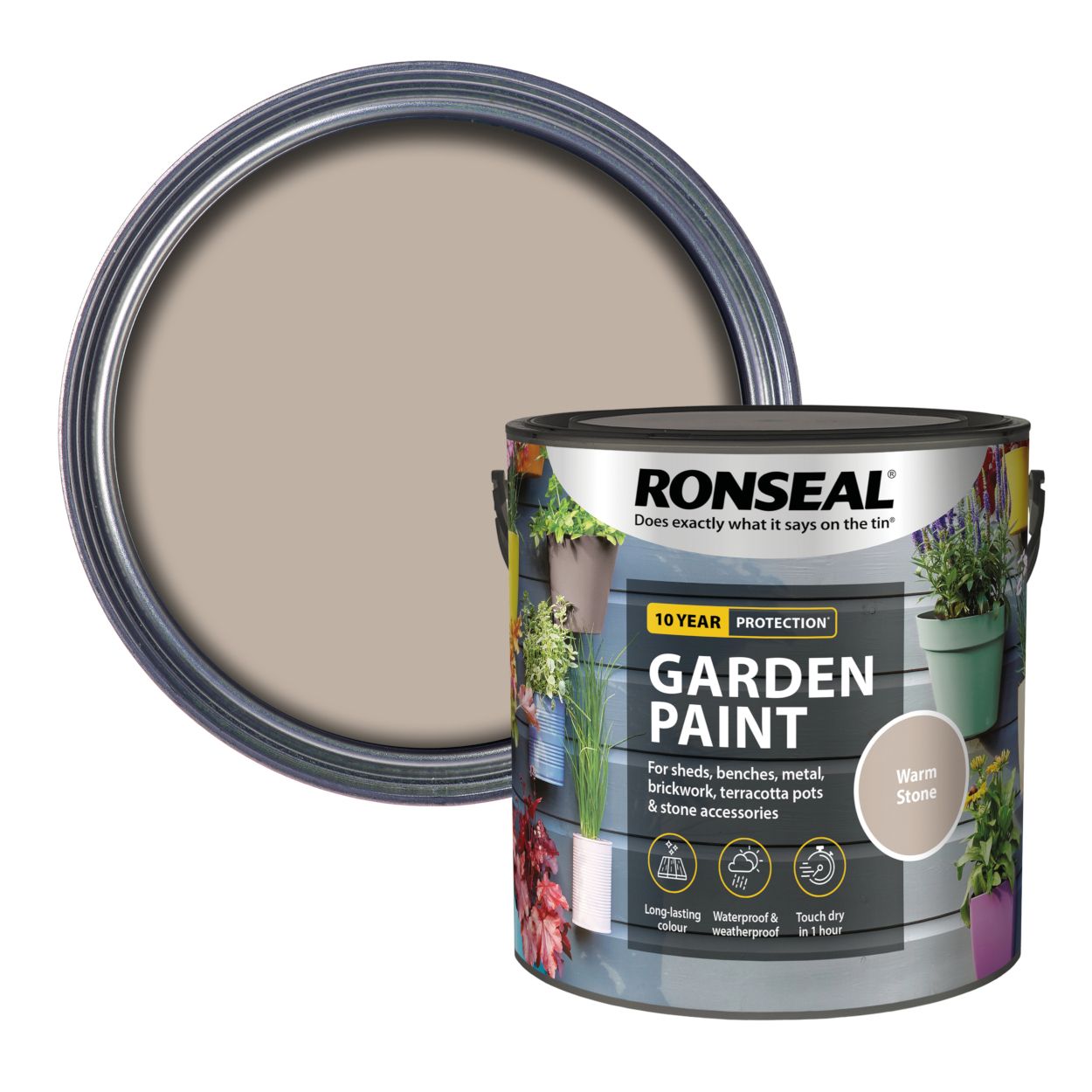 Ronseal Garden Paint Warm Stone 2.5L