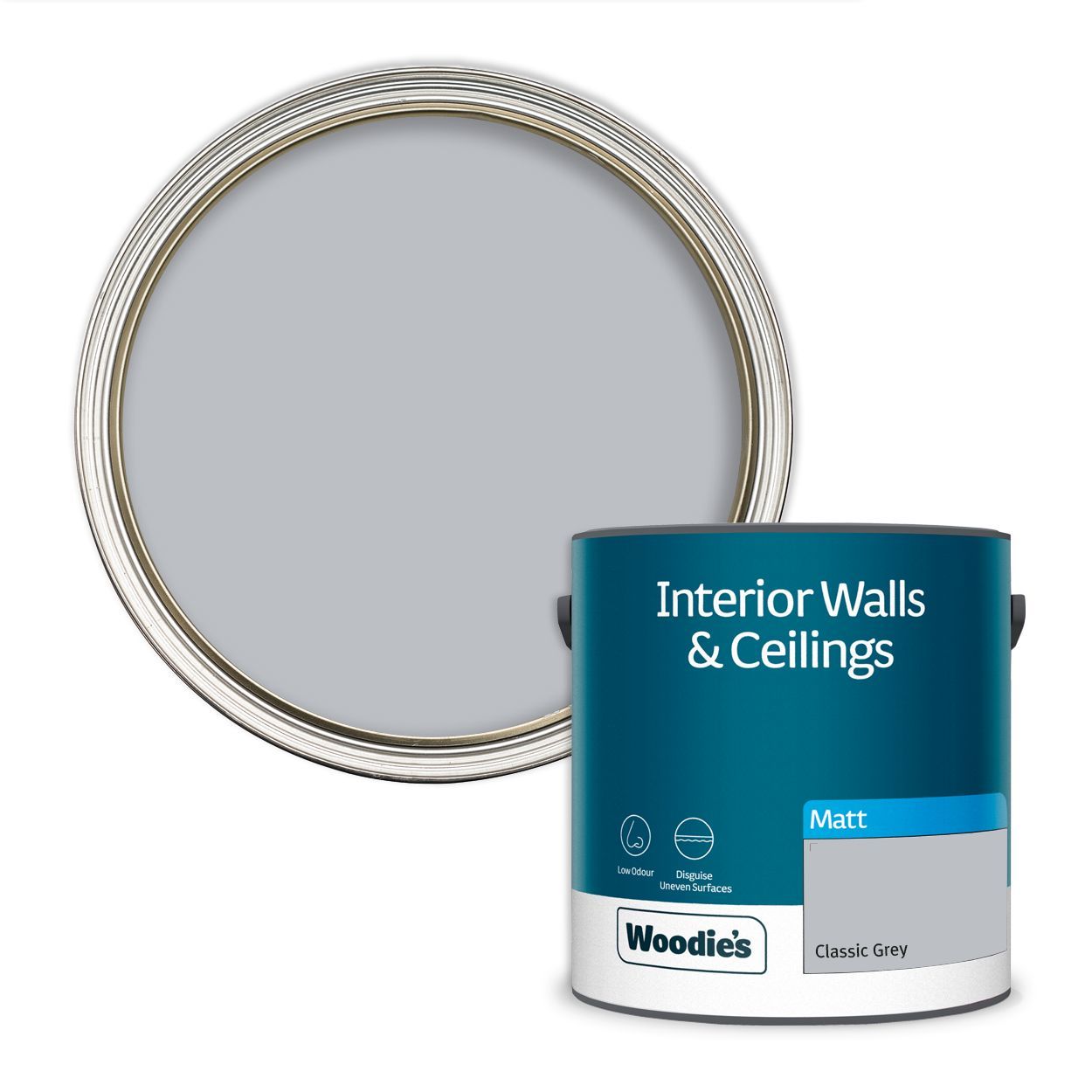 Woodie's Vinyl Matt Classic Grey  2.5Ltr