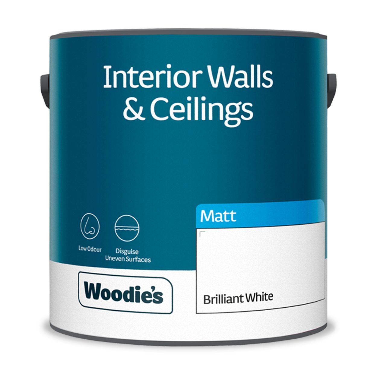 Woodie's Vinyl Matt Pure Brilliant White 2.5Ltr