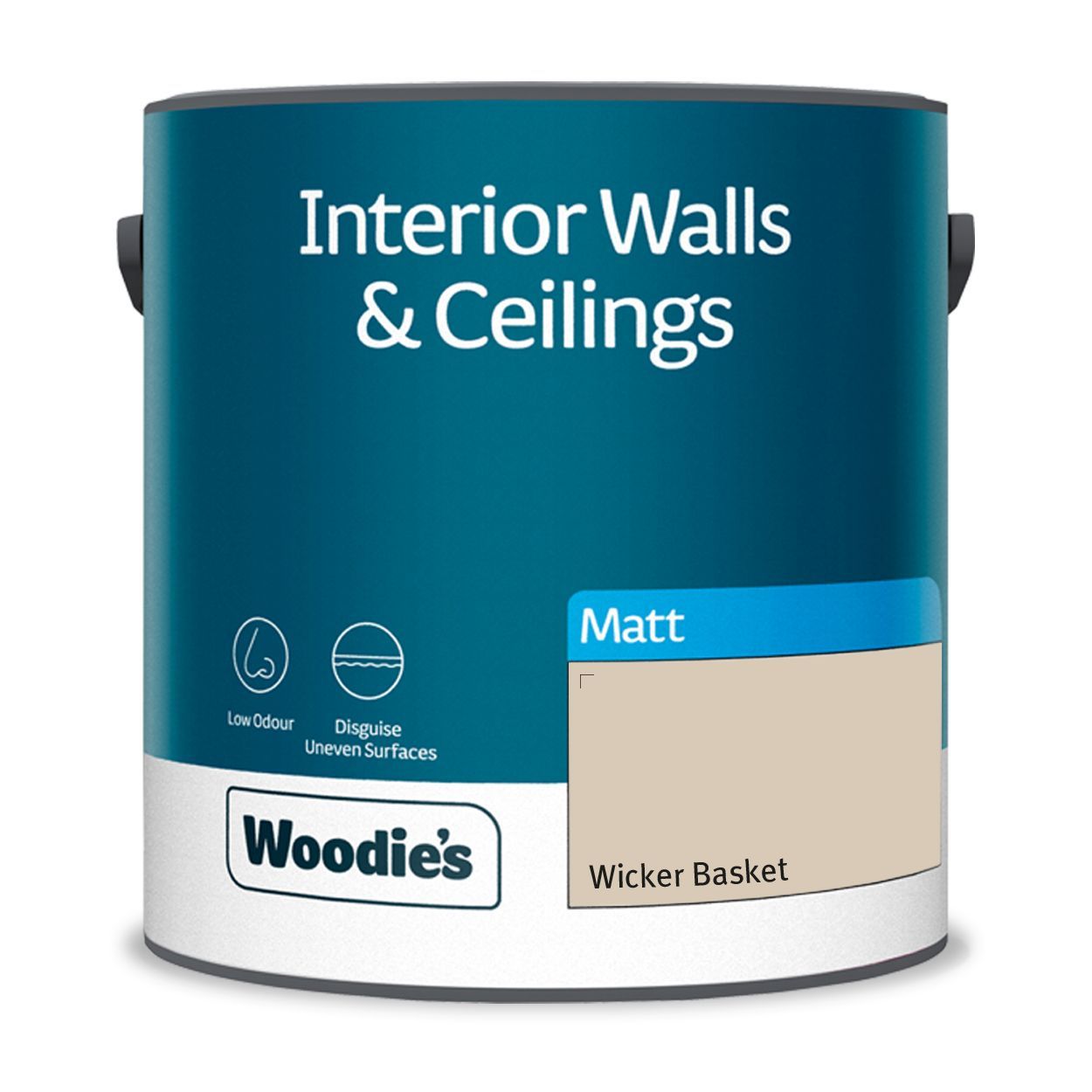 Woodie's Vinyl Matt Wicker Basket 2.5Ltr