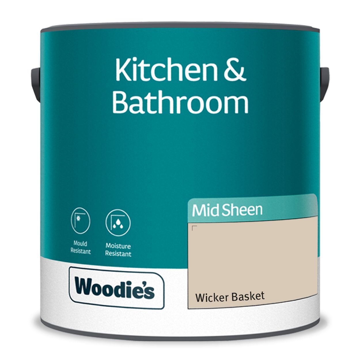 Woodie's Kitchen & Bathroom Wicker Basket 2.5Ltr